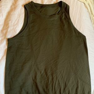 Lululemon Swiftly Breathe Mesh Tank Dark Green 6